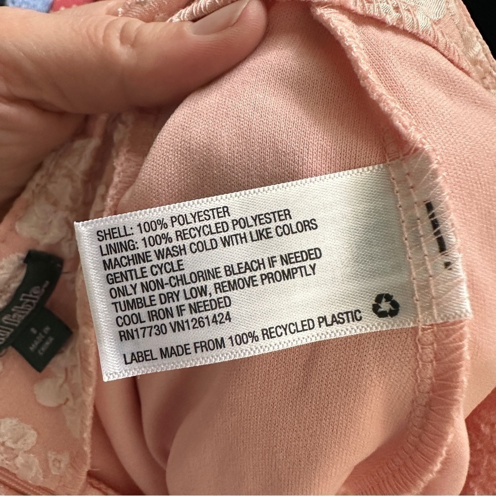 NWT Wild Fable baby pink floral mini skirt with slit - Picture 9 of 9